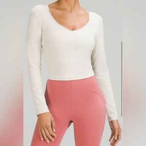 LULULEMON ALIGN LONG SLEEVE WHITE OPAL